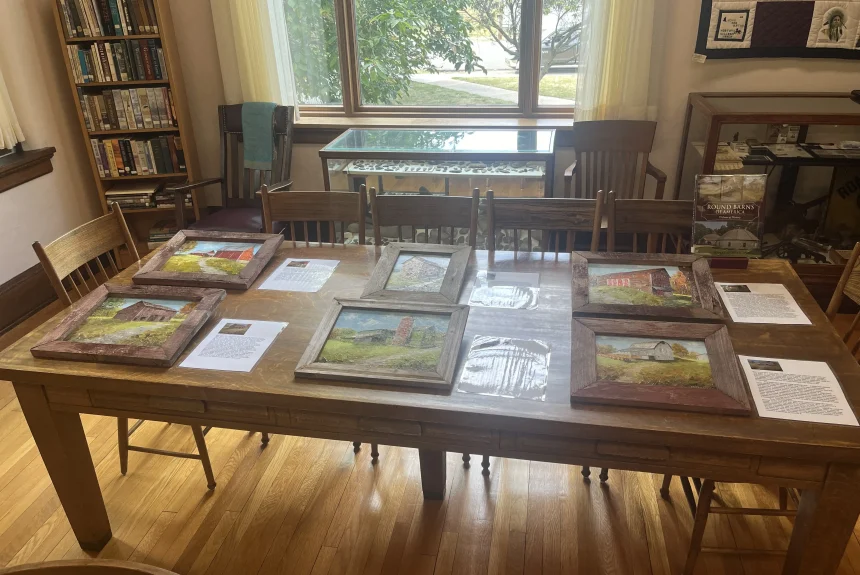 Historic Barn Paintings by Robert Kroeger on Display at Sloan Library, Zanesfield