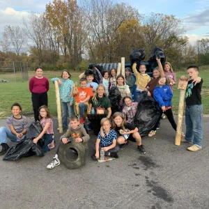 Hands-On Conservation: Benjamin Logan Environmental Science Club Tackles Campus Cleanup and Invasive Plants