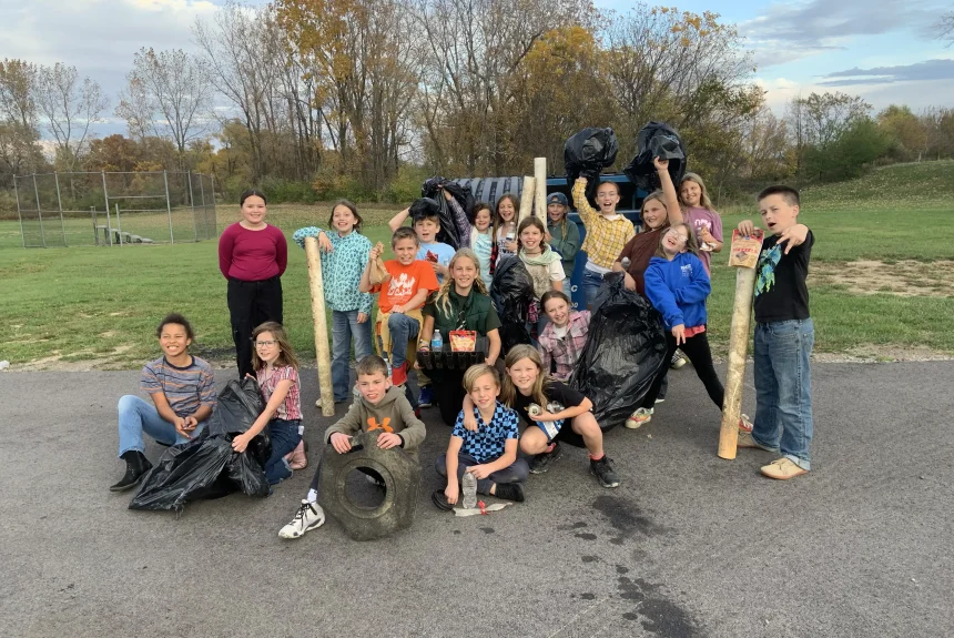 Hands-On Conservation: Benjamin Logan Environmental Science Club Tackles Campus Cleanup and Invasive Plants