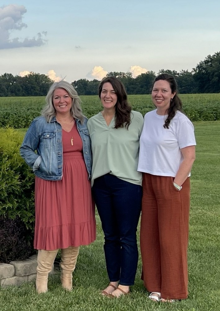 Daughters on Lawn