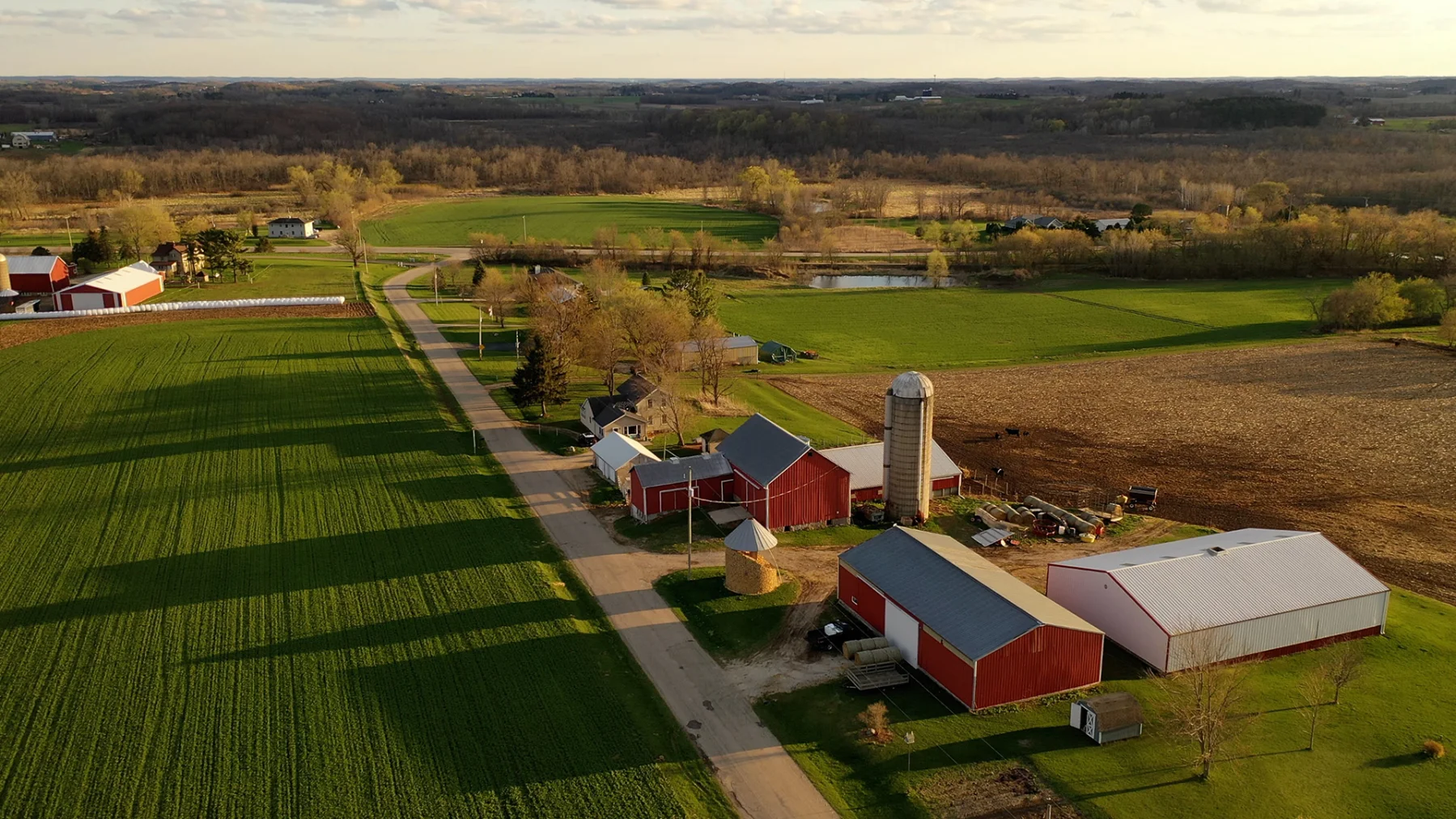A stunning landscape of the farmlands in Logan County, Ohio.